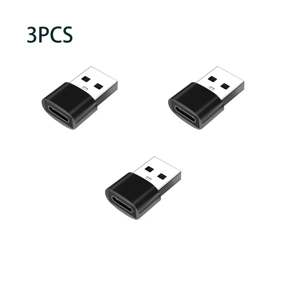 adaptateur usb c CompactPro Type C femelle vers USB mâle modèle 3 pièces
