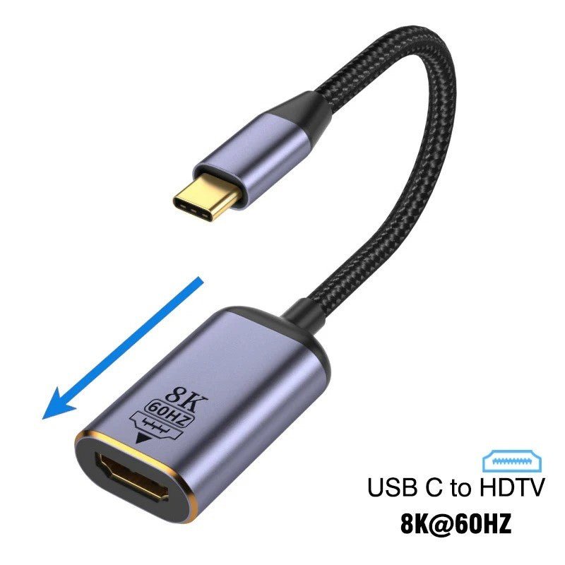 Adaptateur USB - C | UltraSpeed 8K Type C mâle vers HDMI femelle - Paralma Media