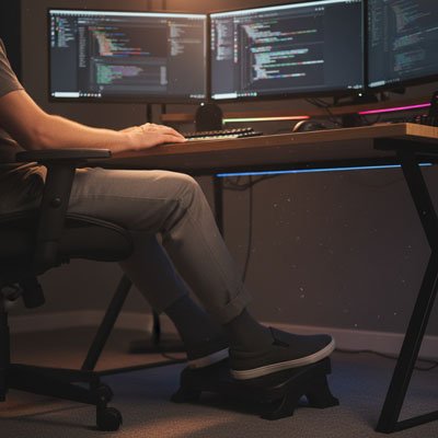 Bureau repose pieds | Ergonomique - Paralma Media