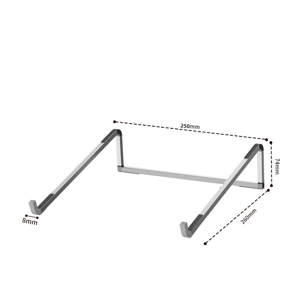 Support ordinateur portable Ergonomic modèle gris