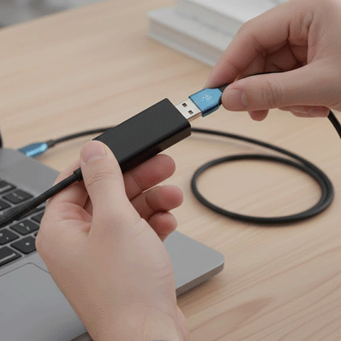 Adaptateur US- C Polyvalent Type C femelle vers USB A femelle démonstration