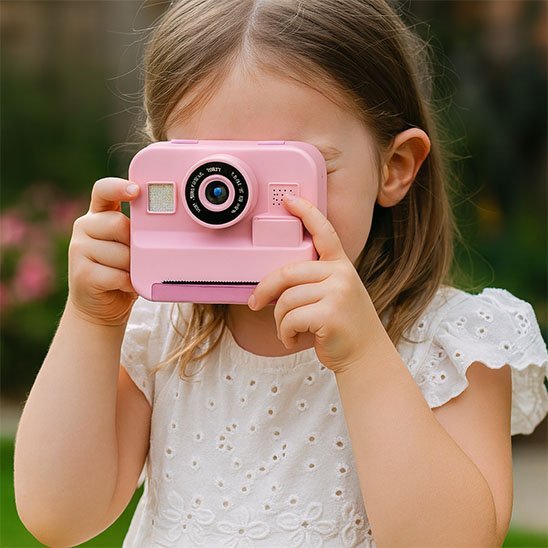 Appareil photo enfant avec carte fillette