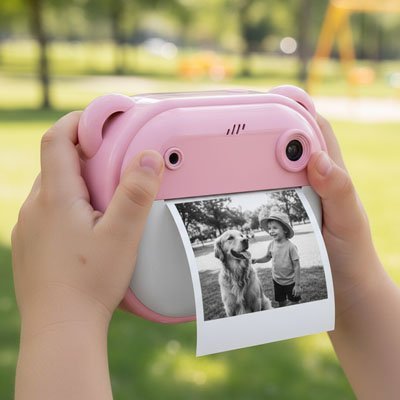 Appareil photo enfant instantané couleur rose