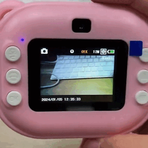 Appareil photo enfant instantané rose