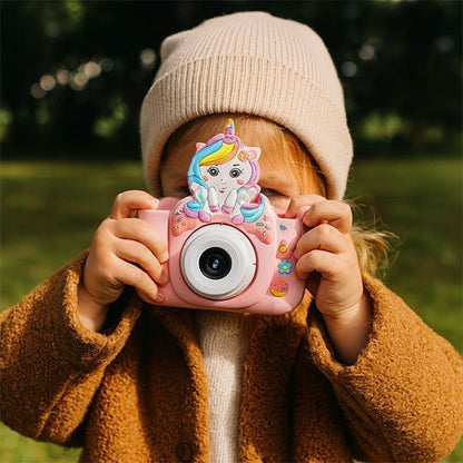 Appareil photo enfant licorne enfant hiver