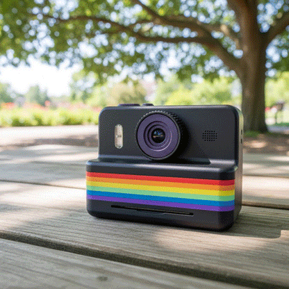 Appareil photo enfant rectangle démonstration 