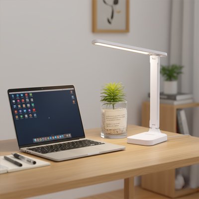 Lampe de bureau pliable au bureau