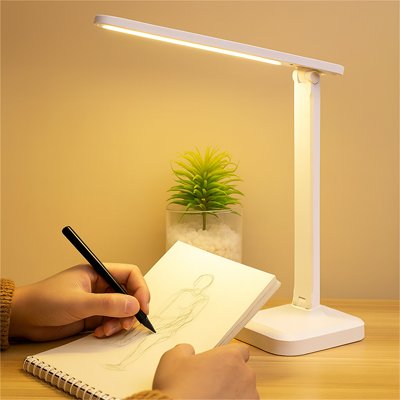 Lampe de bureau pliable cahier de note