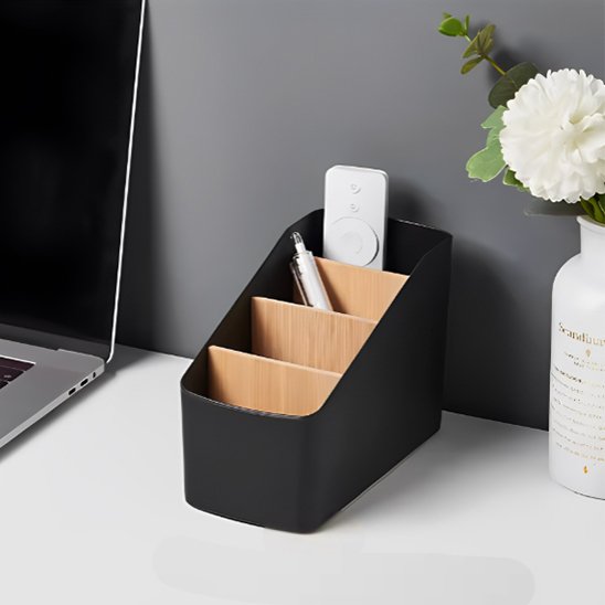 Organisateur de bureau modele trapezoidal noir