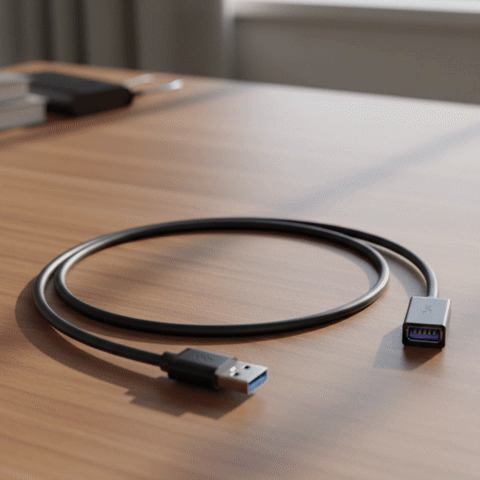 Adaptateur rallonge USB ConnectPro USB_3.0 câble_extension mâle à femelle démonstration 