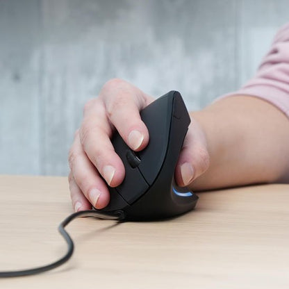Souris ergonomique verticale main