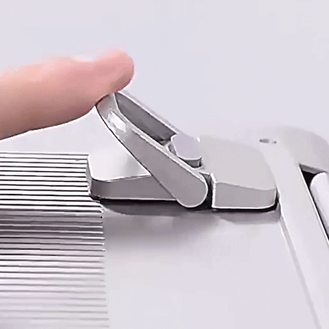 Support ordinateur portable aluminium démonstration