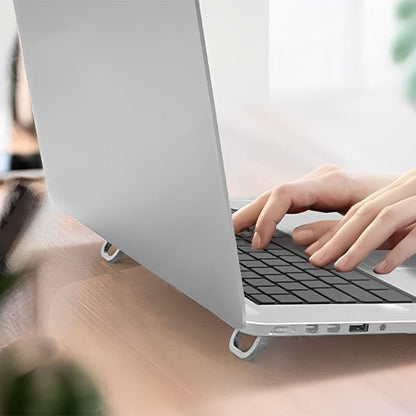 Support ordinateur portable aluminium vue côté gauche