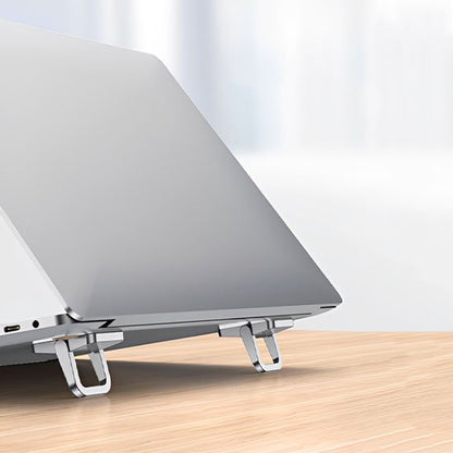 Support ordinateur portable aluminium vue face