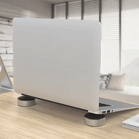 Support ordinateur portable rond démonstration