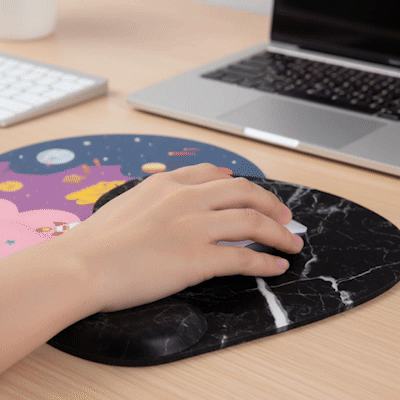 Tapis de souris colorés démonstration
