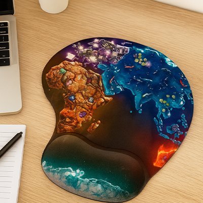 Tapis de souris colorés modèle carte couleurs
