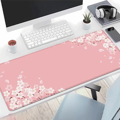Tapis de souris rectangle fleuri démonstration