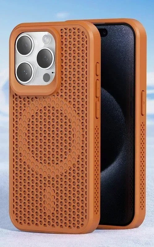 coque iphone 11 à 17 ThermoShield Magnétique marron 