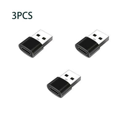 adaptateur usb c CompactPro Type C femelle vers USB mâle modèle 3 pièces