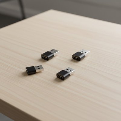 adaptateur usb c CompactPro Type C femelle vers USB mâle modèle 4 pièces