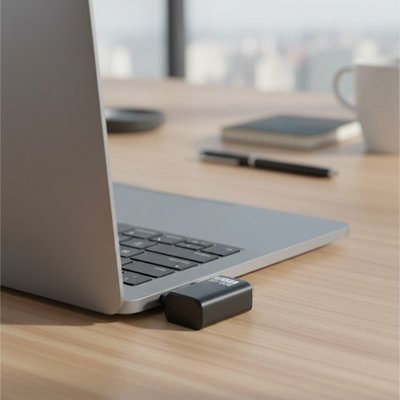 Adaptateur USB-C UltraConnect coudé Type C mâle vers Type C femelle bronché à un ordinateur