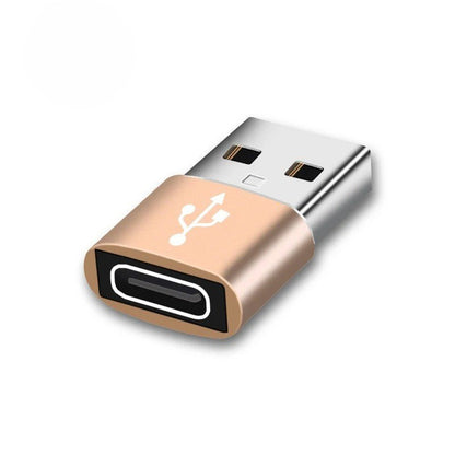 adaptateur usb c UltraConnect TypeC femelle vers USB2.0 mâle modèle or