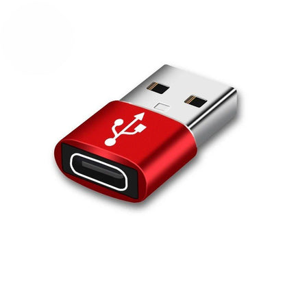 adaptateur usb c UltraConnect TypeC femelle vers USB2.0 mâle modèle rouge