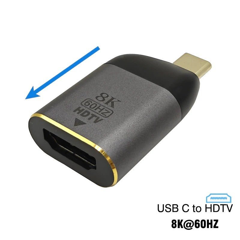Adaptateur USB - C | UltraSpeed 8K Type C mâle vers HDMI femelle - Paralma Media