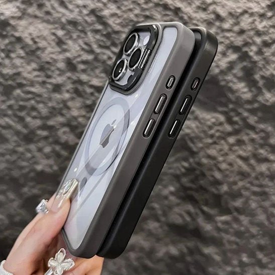 coque iphone 15 - 11 à 17 AntichocPro couleur grise et couleur noire