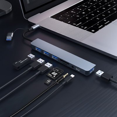 Hub USB | MultiConnect 8 en 2 - Paralma Media