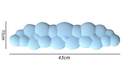 Repose Poignet Clavier ErgoComfort modèle bleu avec légendes